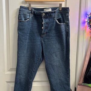 Abercrombie & Fitch High Rise Dark Blue Jeans
